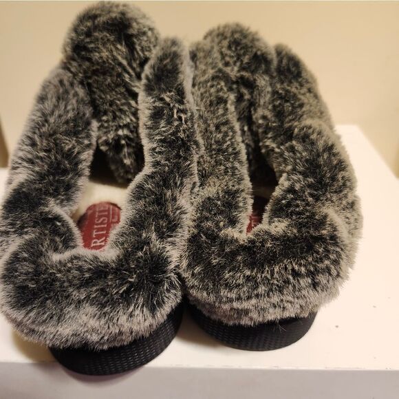 Brand New L’Artiste Spring Step "Lamya" Leather Fur-lined Mule Sz.7/37 Ret.$110 - Picture 10 of 12